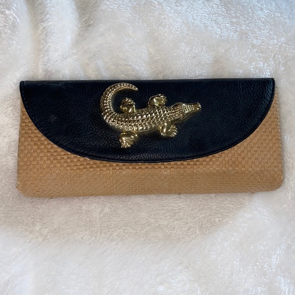 Mud Pie Handbags - Cute crocodile clutch!